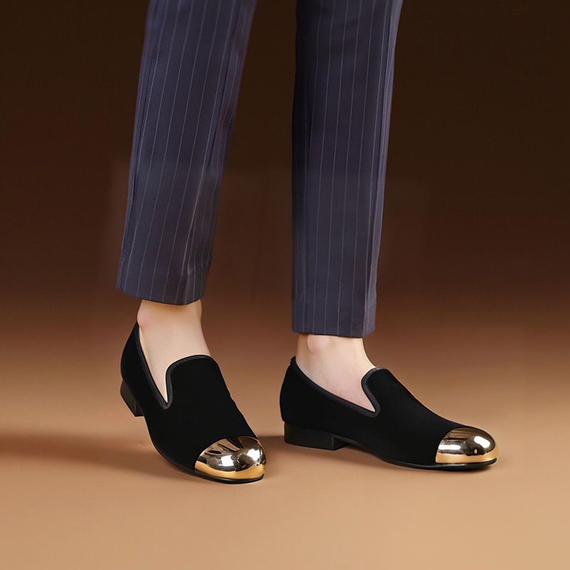 Men Shoes Models - Piergitar Sepatu Sandal Slip-On Beludru Hitam