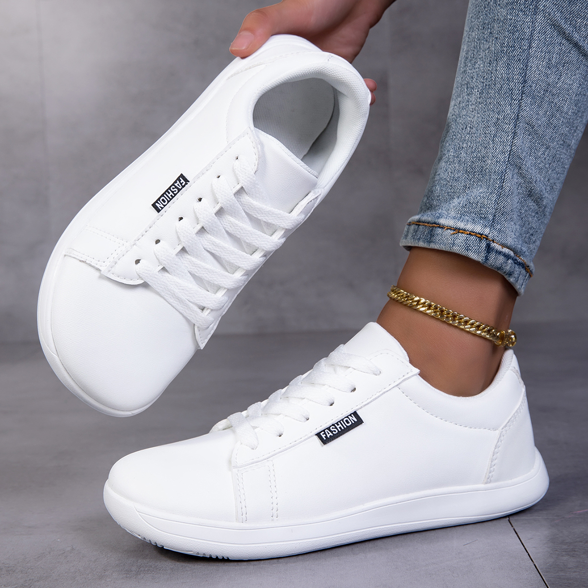 Men'S Shoes Green And White - Sepatu Wanita Putih Unisex Versi Lebar