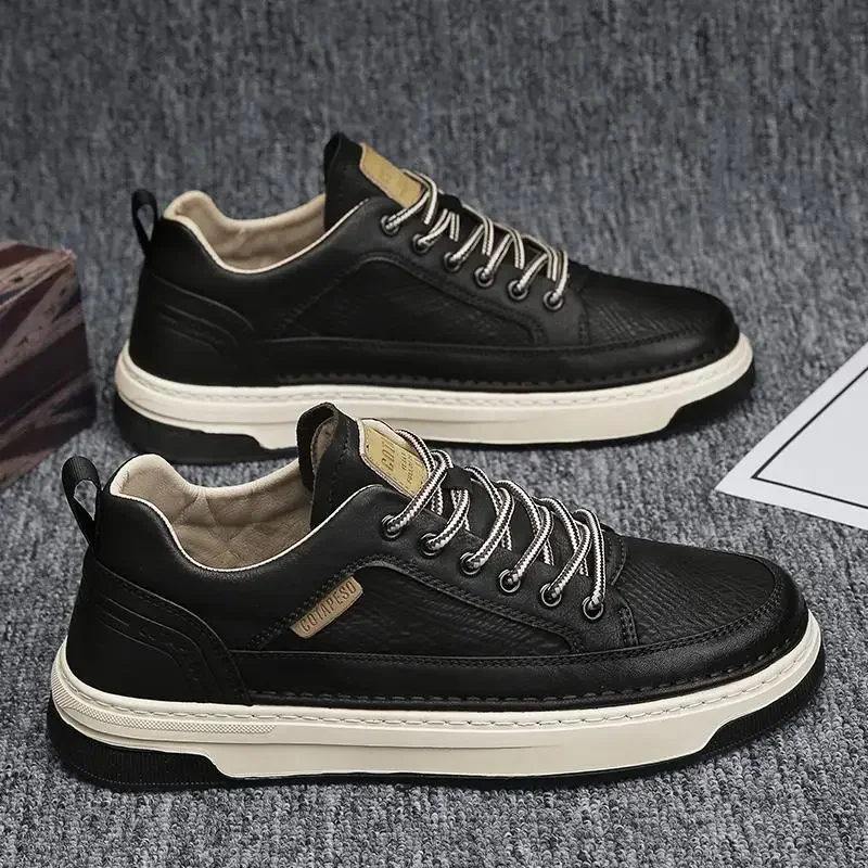Men Shoes For Office Work - Sepatu kulit kasual Fashion untuk pria