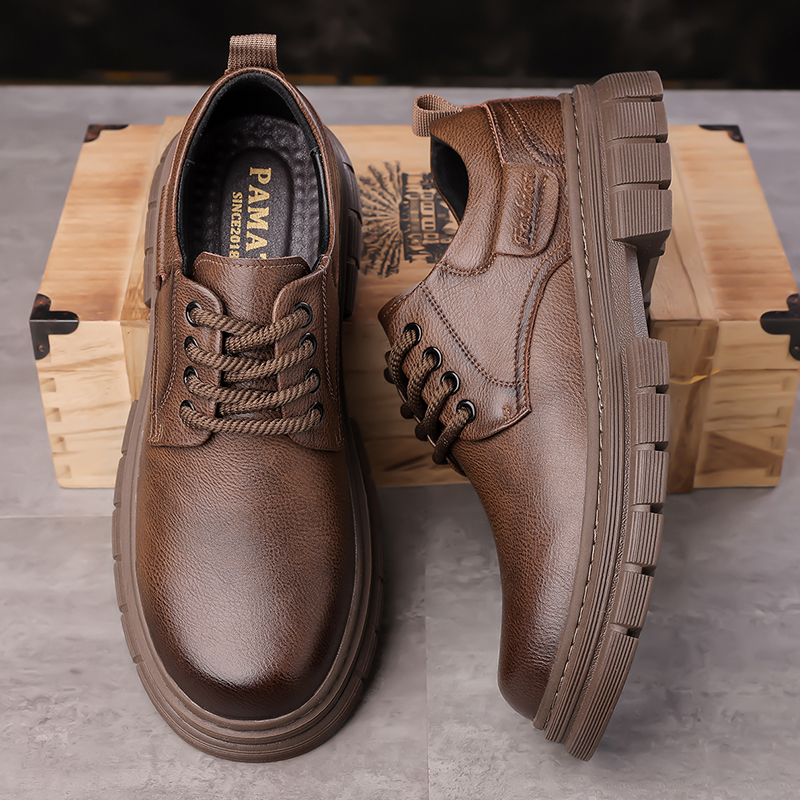 Men Shoes For Office Work - Sepatu kulit kasual pria Gaya Bisnis