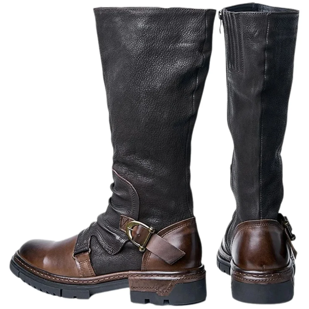 Men Shoes Europe To Us - Sepatu Kulit PU Retro Abad Pertengahan
