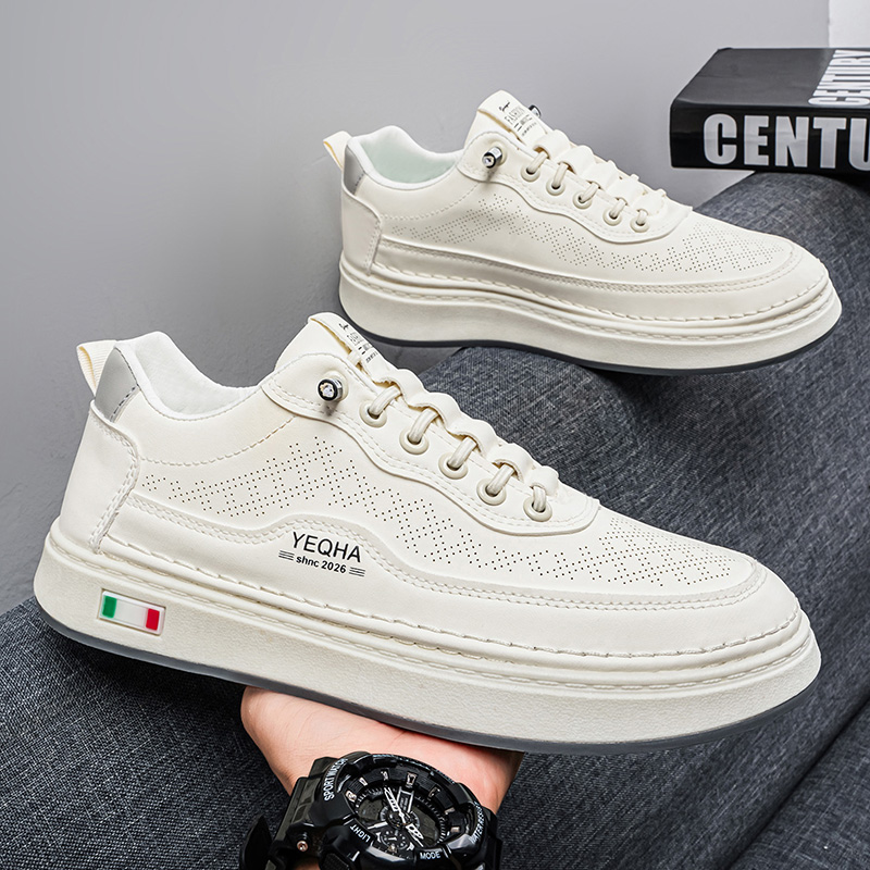 Men Shoes Office - Sepatu Kanvas Pria Retro Polos, Slip