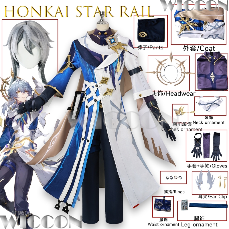 Men Shoes Europe To Us - Pakaian Cosplay Honkai Star Rail Sunday