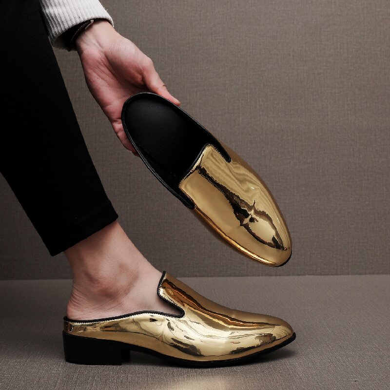 Men Shoes Office - Sepatu Kulit Semi Slipper Modis Pria