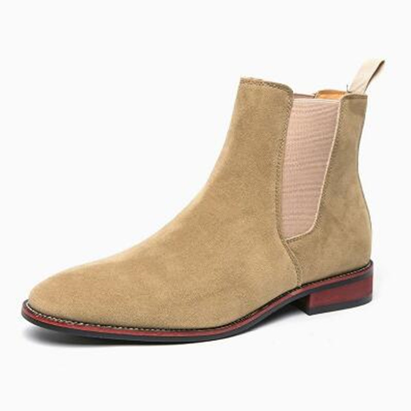 Men'S Shoes Top Brands - Sepatu Chelsea Kulit Asli Suede Retro