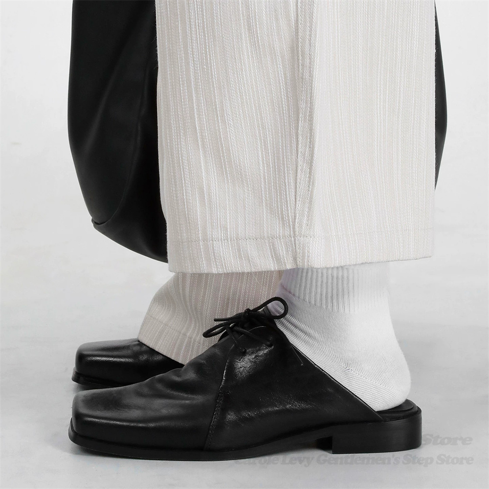 Men Shoes For Office Work - Sandal Kulit Sapi Pria Model Toe