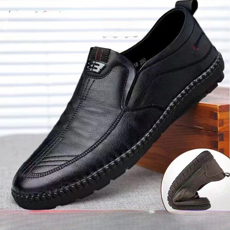 Men Shoes For Office Work - Sepatu pantofel kulit Slip pria, sneaker