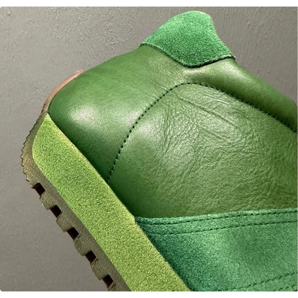 Sepatu Sneakers Tinggi Retro H - Men'S Shoes Green And White ulasan dan harga