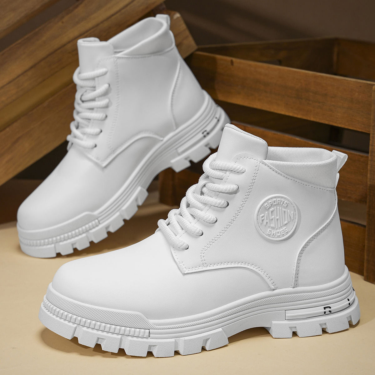 Sepatu Bot Motor Putih Pria Mo - Men Shoes Type ulasan dan harga