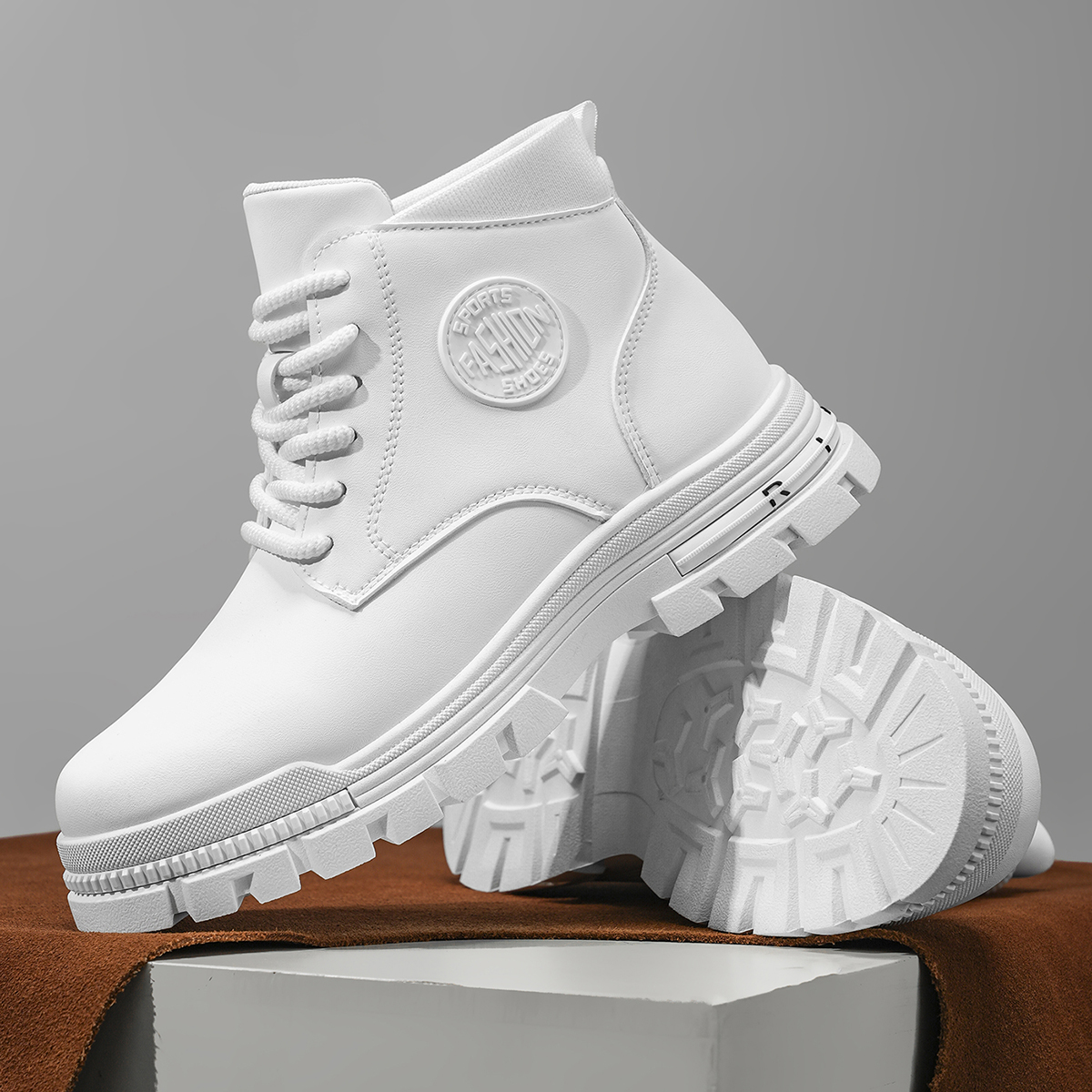 Sepatu Bot Motor Putih Pria Mo - Men Shoes Type ulasan dan harga