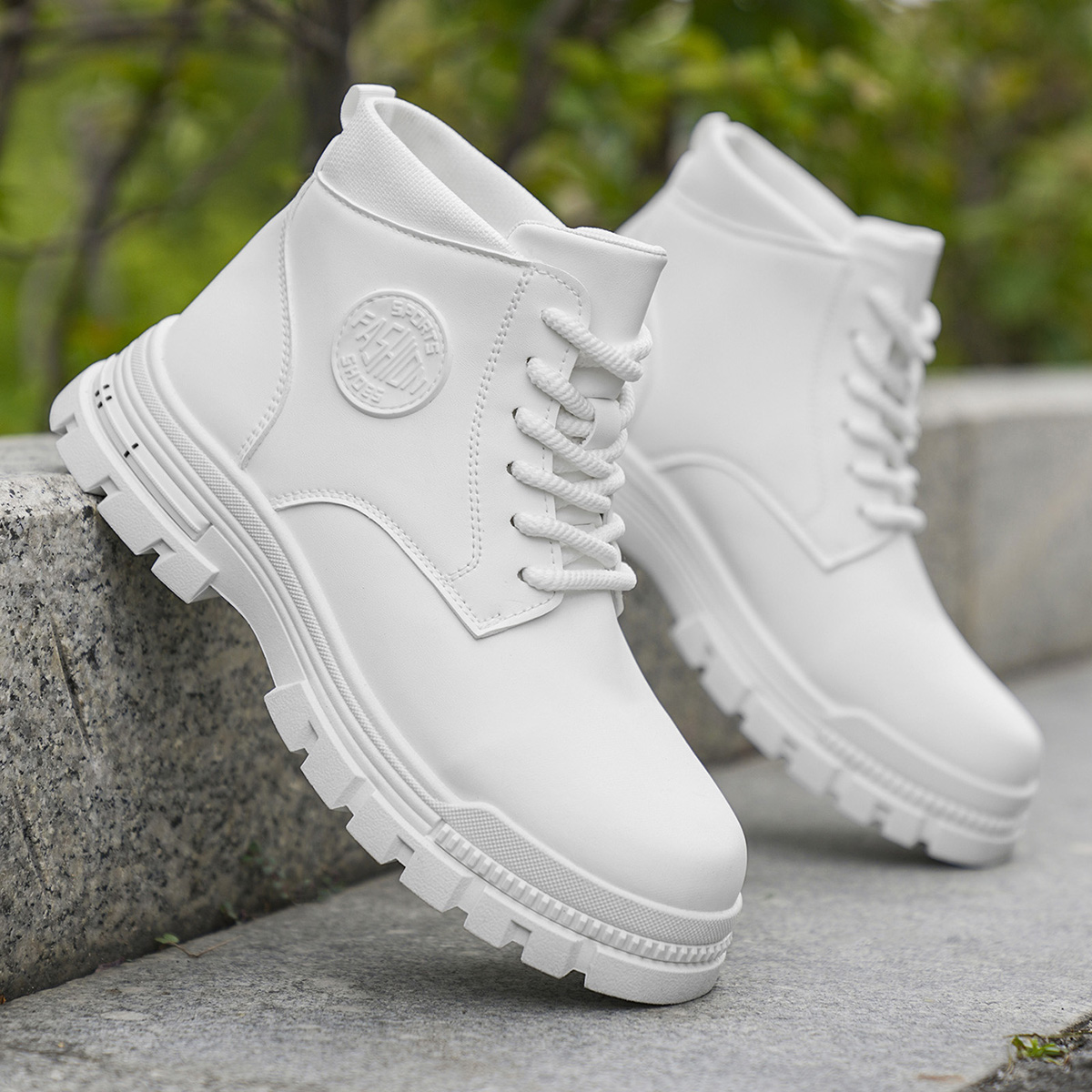 Sepatu Bot Motor Putih Pria Mo - Men Shoes Type ulasan dan harga