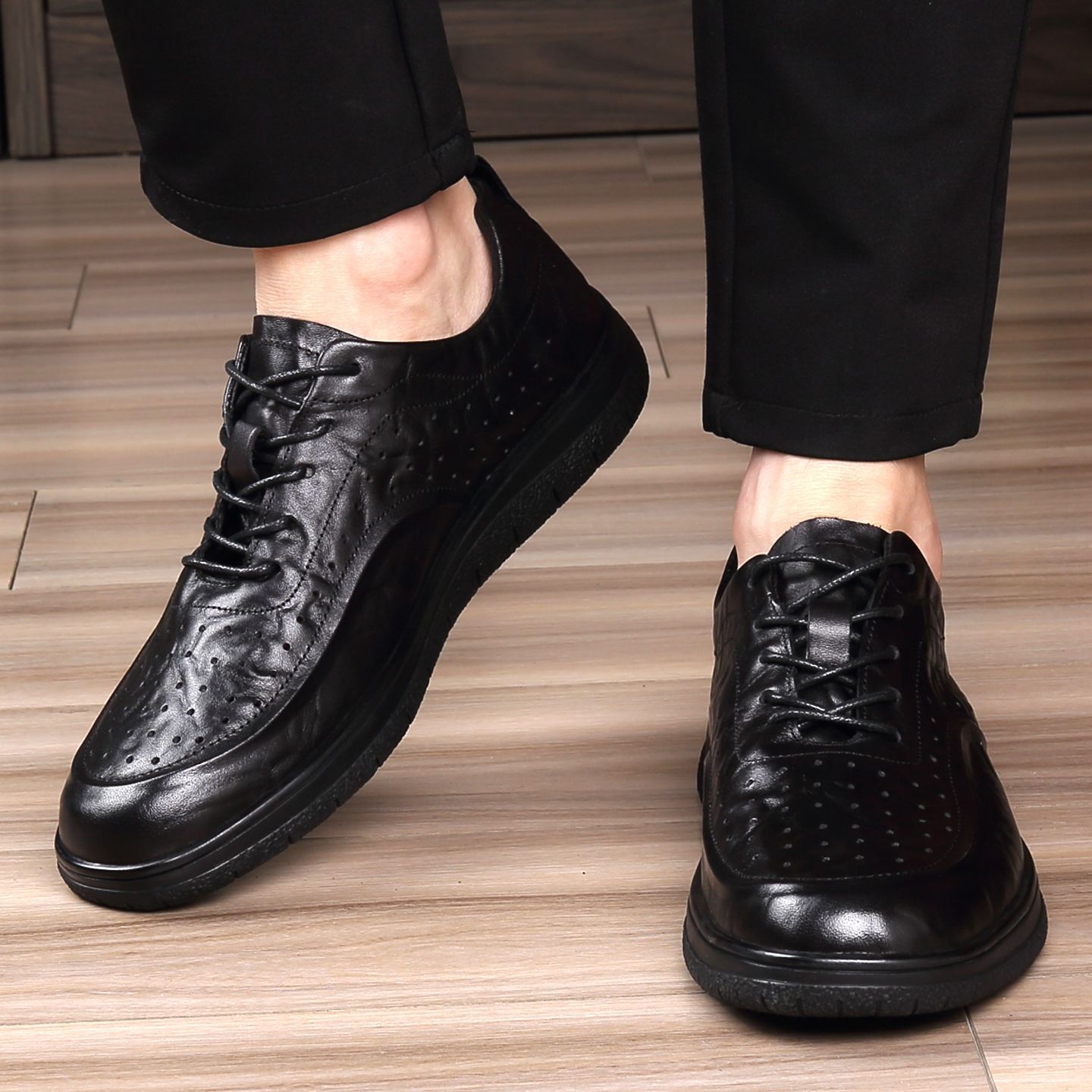 Sepatu Kulit Asli Kasual Elega - Men Shoes For Office Work ulasan dan harga