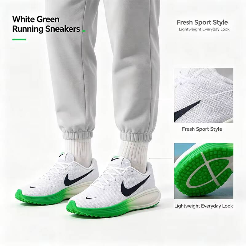 Sepatu Lari Nike Putih Hijau T - Men'S Shoes Green And White ulasan dan harga