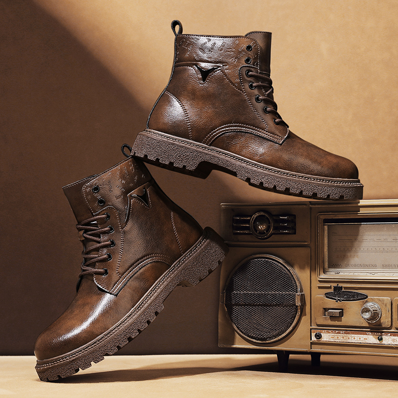 Sepatu Boots Pria Penambah Tin - Men Shoes Type ulasan dan harga