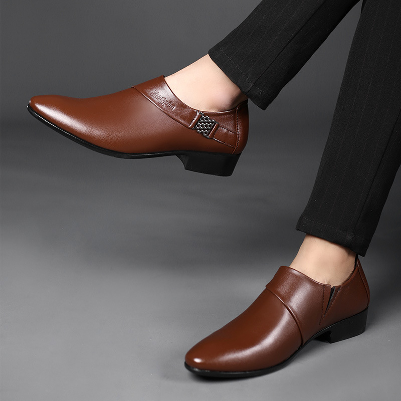 Sepatu Formal kulit PU pria, Z - Men Shoes For Office Work ulasan dan harga