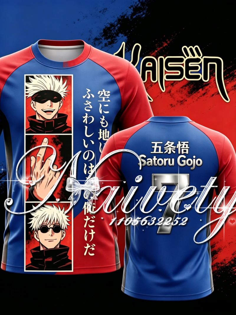 Jujitsu Kaisen Satoru Gojo Jer - Men Shoes Quotes ulasan dan harga