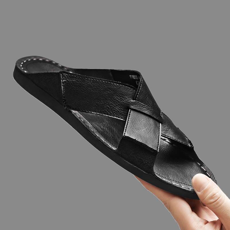 Sandal Pria Kulit Asli Fashion - Men'S Shoes Top Brands ulasan dan harga