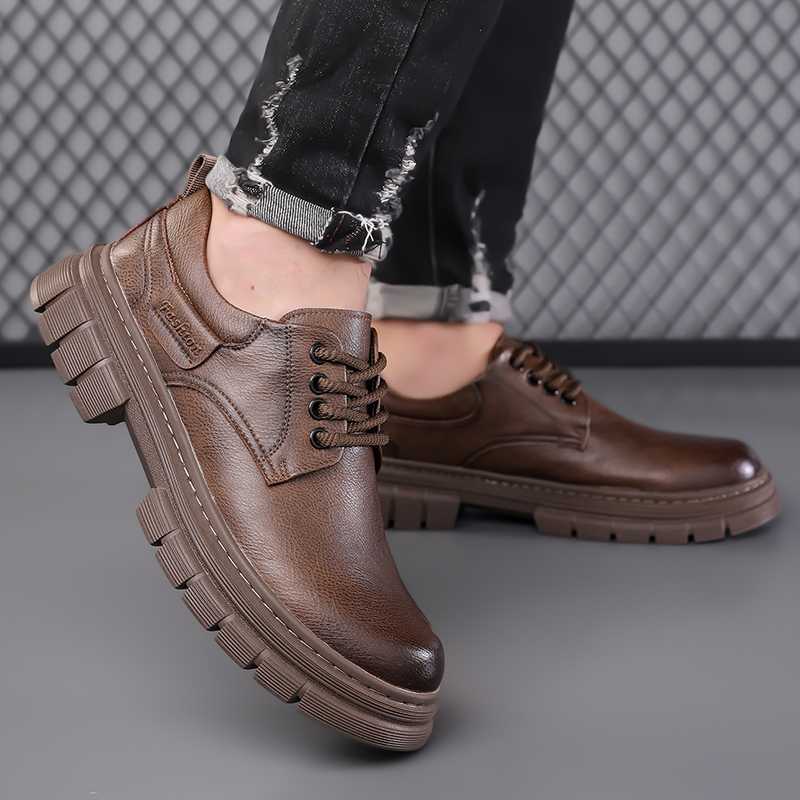 Sepatu kulit kasual pria Gaya  - Men Shoes For Office Work ulasan dan harga