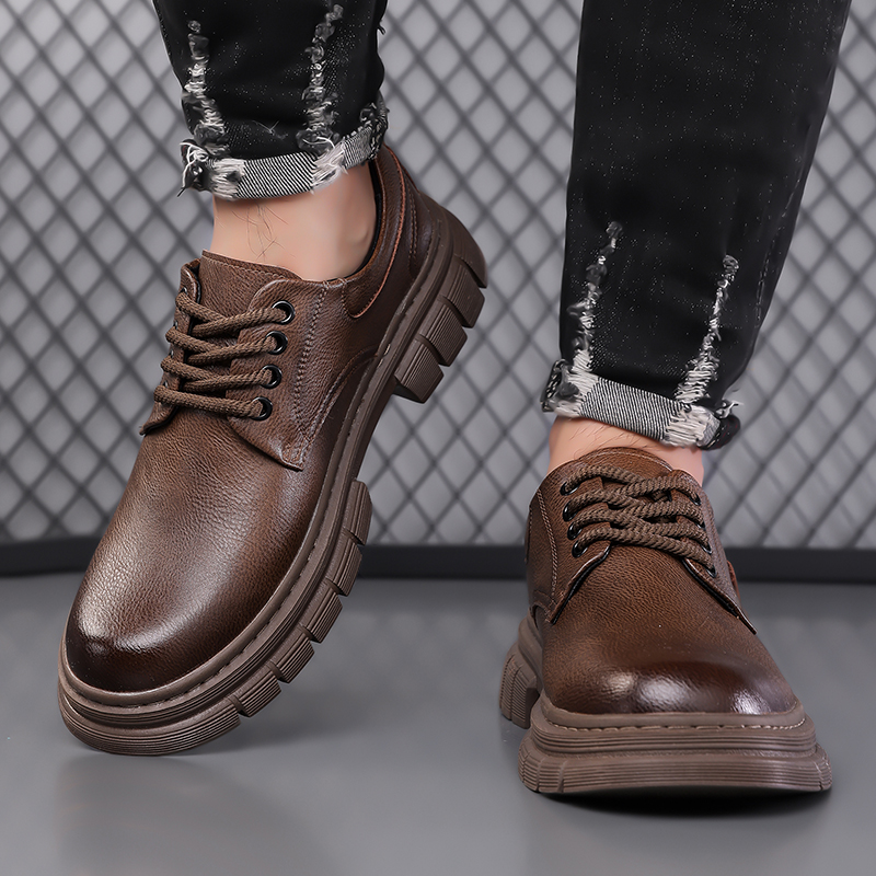 Sepatu kulit kasual pria Gaya  - Men Shoes For Office Work ulasan dan harga