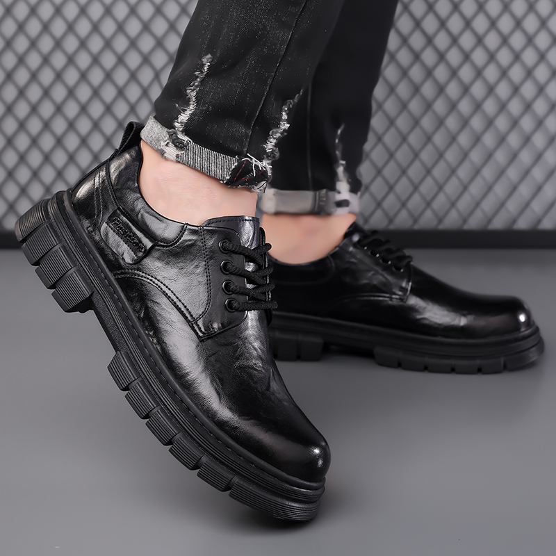 Sepatu kulit kasual pria Gaya  - Men Shoes For Office Work ulasan dan harga