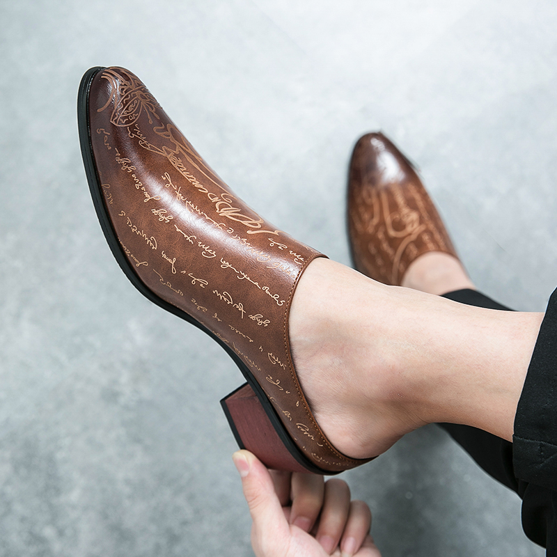 Sepatu Kulit Pria Cokelat Mode - Men'S Shoes Dress Casual ulasan dan harga