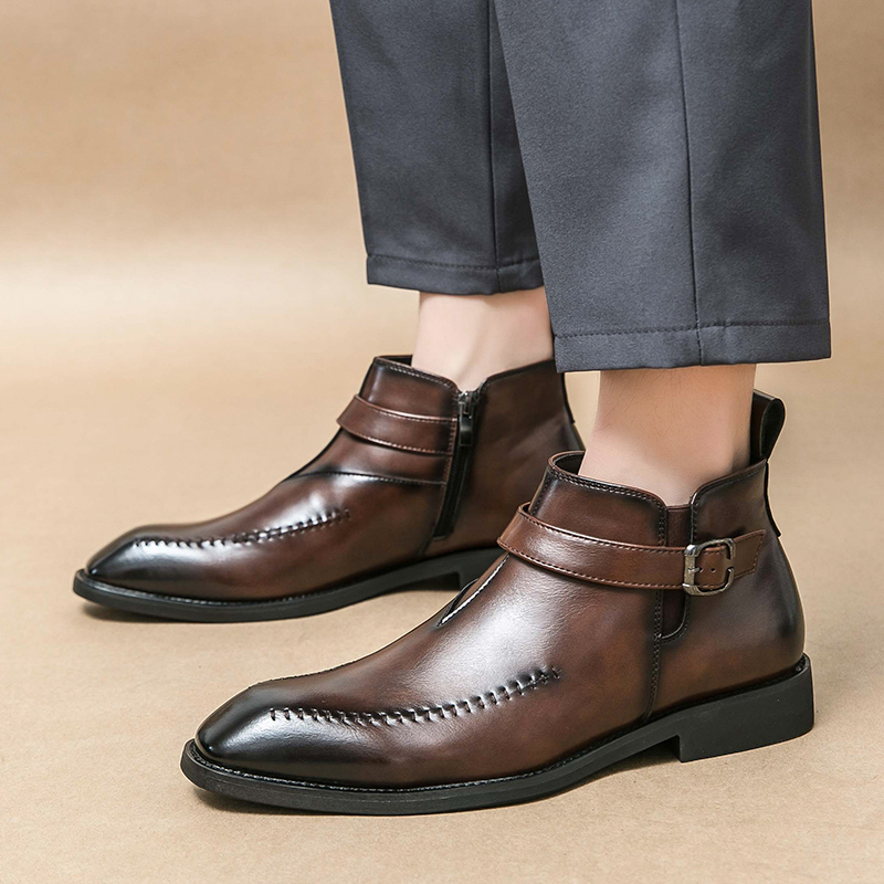 Sepatu Boots Chelsea Kulit Mod - Men'S Shoes Top Brands ulasan dan harga