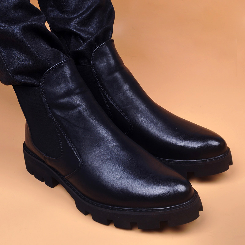 Sepatu bot kulit asli kantor b - Men Shoes Office ulasan dan harga