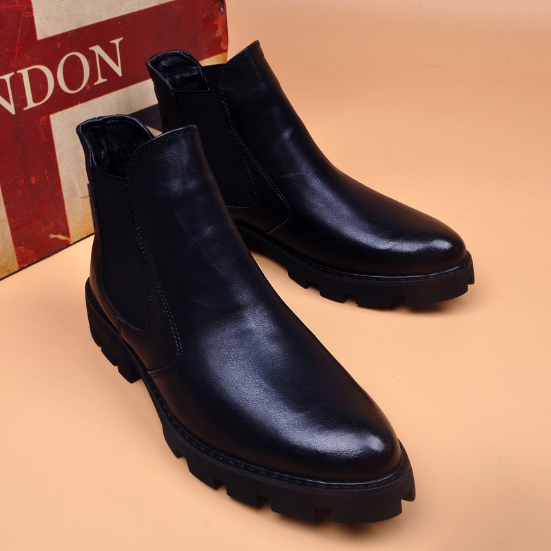 Sepatu bot kulit asli kantor b - Men Shoes Office ulasan dan harga