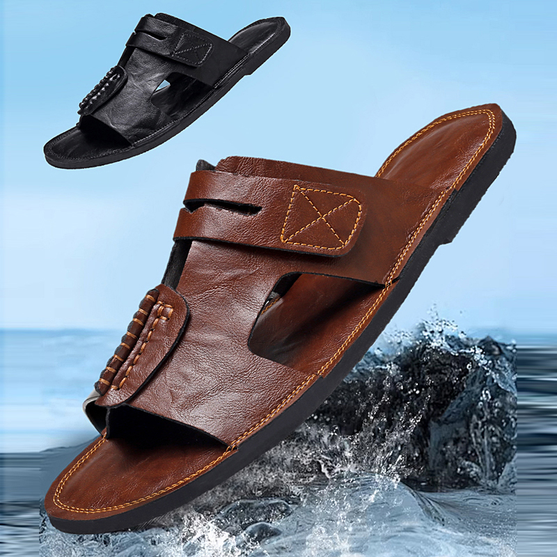 Sandal Kulit Premium Ukuran Be - Men'S Shoes Top Brands ulasan dan harga