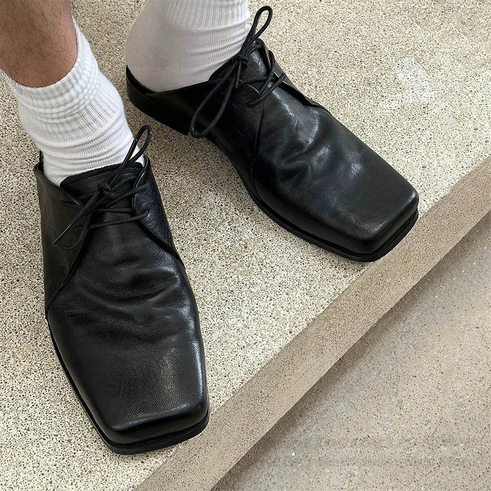 Sandal Kulit Sapi Pria Model T - Men Shoes For Office Work ulasan dan harga