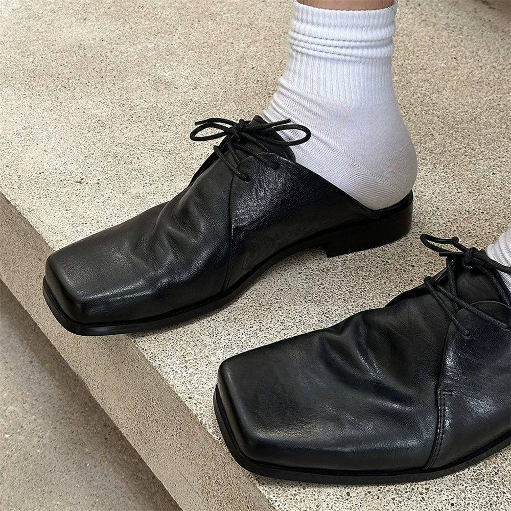 Sandal Kulit Sapi Pria Model T - Men Shoes For Office Work ulasan dan harga