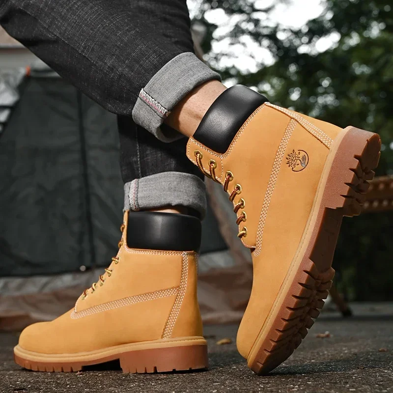 Sepatu Boots Pria High Top Ber - Men Shoes Type ulasan dan harga
