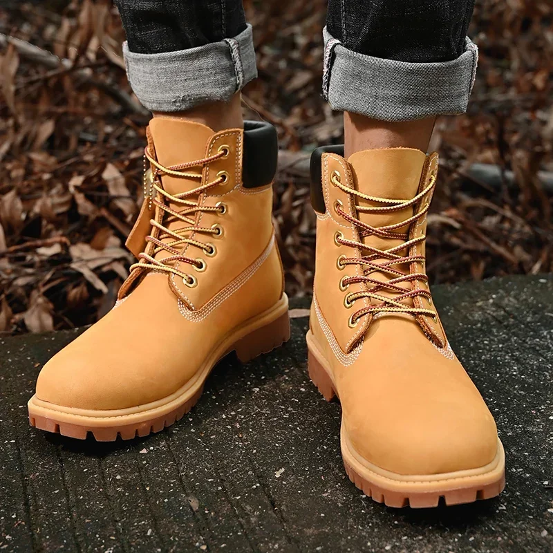 Sepatu Boots Pria High Top Ber - Men Shoes Type ulasan dan harga