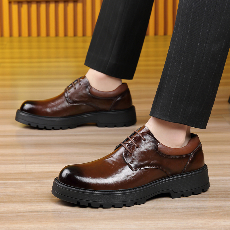 Sepatu kulit kasual pria Gaya  - Men Shoes For Office Work ulasan dan harga
